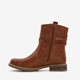 Dames enkellaarsjes cognac bruin