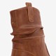 Dames enkellaarsjes cognac bruin