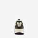 Dames dad sneakers beige goud