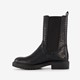 Dames croco chelsea boots zwart