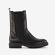 Dames croco chelsea boots zwart