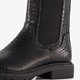 Dames croco chelsea boots zwart