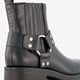 Lage dames biker boots zwart