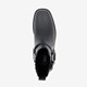 Lage dames biker boots zwart