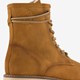 Gevoerde dames veterboots cognac