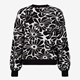 Gebreide dames trui met bloemenprint