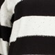 Gestreepte dames trui zwart wit