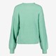 Gebreide dames trui mintgroen