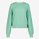 Gebreide dames trui mintgroen