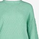 Gebreide dames trui mintgroen