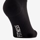2 paar fitnesssokken zwart blauw