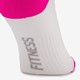 2 paar fitnesssokken wit roze