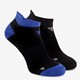 2 paar fitnesssokken zwart blauw