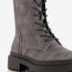 Dames veterboots grijs