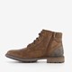 Heren veterboots donkerbruin