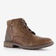 Heren veterboots donkerbruin
