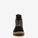 Gevoerde suède dames veterboots navy