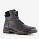 Van Beers leren heren veterboots zwart