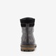 Leren heren veterboots zwart