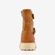 Meisjes teddy biker boots bruin
