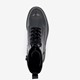 Dames lak veterboots zwart
