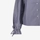 Dames blouse gestreept donkerblauw wit