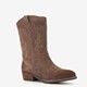 Suede meisjes western laarzen