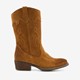 Leren meisjes western laarsjes bruin