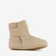 Leren meisjes babyschoenen beige