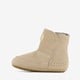 Leren meisjes babyschoenen beige