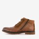 Leren heren veterschoenen cognac