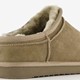 Gevoerde suede heren pantoffels taupe