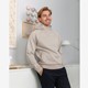 Heren hoodie beige