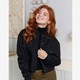 Dames bomber jas zwart