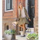 Dames jurk groen met geborduurde details