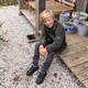 Jongens teddy vest groen