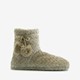 Hoge dames sloffen beige