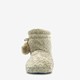 Hoge dames sloffen beige