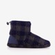 Teddy heren pantoffels blauw
