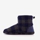 Teddy heren pantoffels blauw