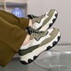 Dames dad sneakers kaki groen