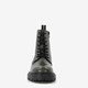 Leren dames veterboots groen