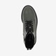 Leren dames veterboots groen