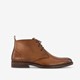 Hoge leren heren veterschoenen cognac