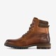 Leren heren veterboots cognac