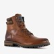 Van Beers leren heren veterboots cognac