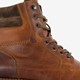 Leren heren veterboots cognac