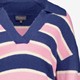 Gestreepte dames trui paars roze