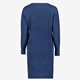 Gebreide dames jurk blauw