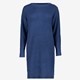 Gebreide dames jurk blauw
